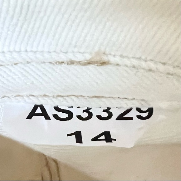 ASOS Cream Button Front Belted Denim Trench Coat US Size 10 NWT - Picture 13 of 13